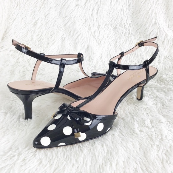 kate spade Shoes - NWT Kate Spade Pomona polka dot heel sz 10